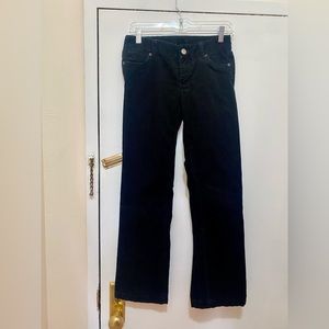 J. Crew black Favorite fit corduroy pants, size 00S